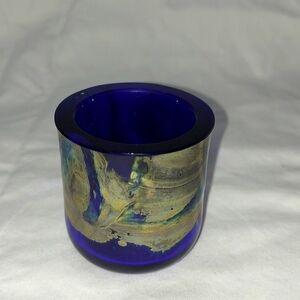 VINTAGE Colbalt Blue Toothpick Holder